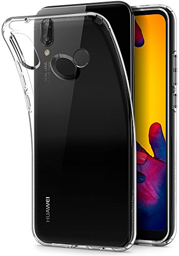 Spigen, Funda Compatible con Huawei P20 Lite [Liquid Crystal] Protección Delgada de Gel Silicona y claridad Premium de TPU [Compatible con Carga Inalámbrica]