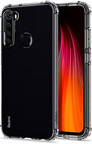 Spigen Funda Crystal Shell Compatible con Xiaomi Redmi Note 8 y Compatible con Xiaomi Redmi Note 8 2021 - Transparente