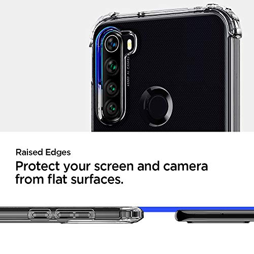 Spigen Funda Crystal Shell Compatible con Xiaomi Redmi Note 8 y Compatible con Xiaomi Redmi Note 8 2021 - Transparente