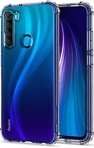 Spigen Funda Crystal Shell Compatible con Xiaomi Redmi Note 8 y Compatible con Xiaomi Redmi Note 8 2021 - Transparente