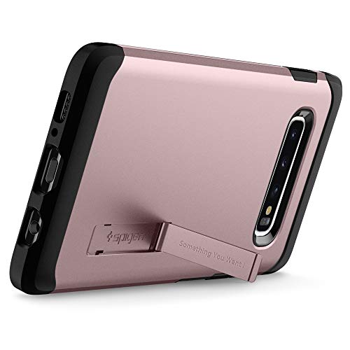 Spigen Funda Tough Armor Compatible con Samsung Galaxy S10 Plus - Oro Rosa