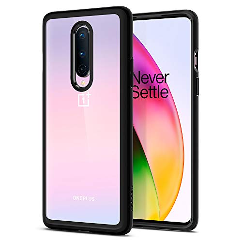 Spigen Funda Ultra Hybrid Compatible con Oneplus 8 (2020), Tecnología de cojín de Aire y protección híbrida de la caída - Negro