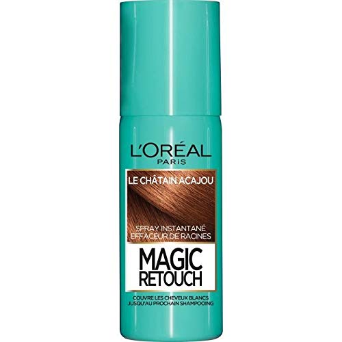 Spray Magic Retouch para retoque de raíz instantáneo, castaño, 75 ml, de L 'Oréal Paris