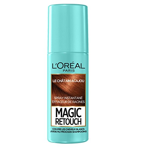 Spray Magic Retouch para retoque de raíz instantáneo, castaño, 75 ml, de L 'Oréal Paris