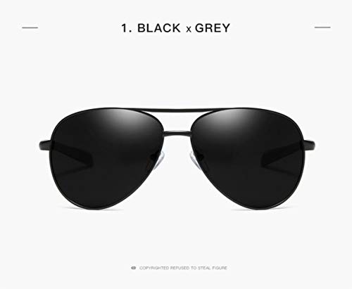 Star Gafas De Sol Piloto para Hombre Y para Mujer Polarized UV 400 Protection Classic Style,Black