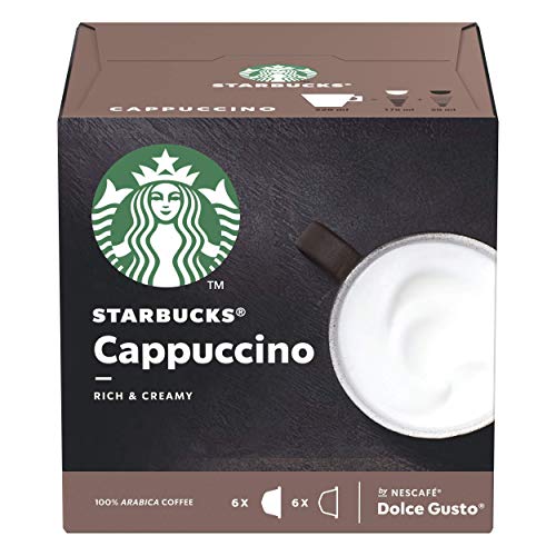 STARBUCKS White Cup Variety Pack De Nescafe Dolce Gusto Cápsulas De Café 6 X Caja De 12 Unidades