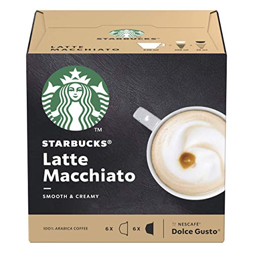 STARBUCKS White Cup Variety Pack De Nescafe Dolce Gusto Cápsulas De Café 6 X Caja De 12 Unidades