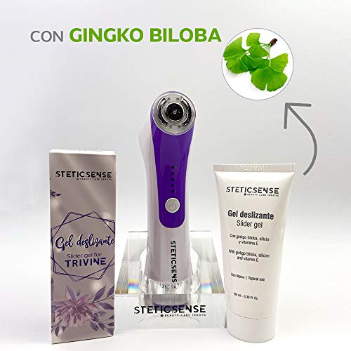 Stetic Sense | Gel Conductor con Ginkgo Biloba | Fabricado en España por Dermatólogos | Perfecto para Dispositivos de Tratamiento Antiarrugas, IPL, Laser, Cavitación y Radiofrecuencia.