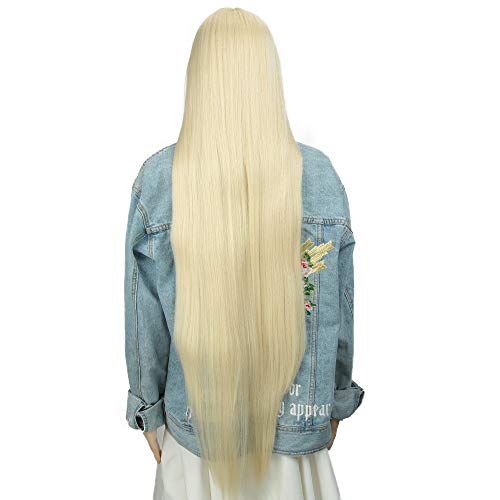 Style Icon Lace Front Wigs Pelucas De Cabello Liso Sedoso Con Frente De Encaje Súper Largo Para Mujeres Pelucas Sintéticas De Reemplazo De Cabello Suave 37”/93cm