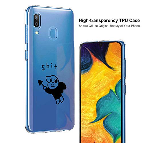 Suhctup Compatible con Samsung Galaxy A3 2017/A320 Funda Silicona Transparente con Dibujos Lindo Cárcasa Ultrafina Suave Gel TPU con Animados Diseño Patrón Antigolpes Proteccion Cover，Angelito 2