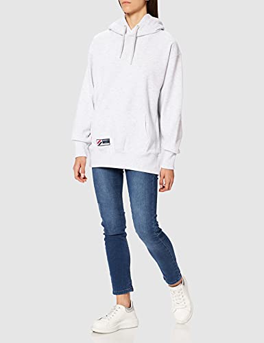 Superdry Code Essential Hood Sudadera con Capucha, Ice Marl, M para Mujer