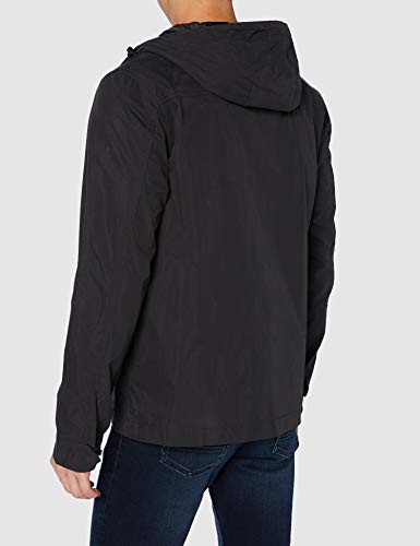 Superdry Dress Code Cagoule Chaqueta, Negro (Jet Black 12a), 3XL para Hombre