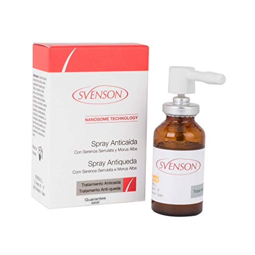 Svenson | Spray Anticaída Nanosomado | Tratamiento Anticaída 3 Action | Estimula la Microcirculación del Cuero Cabelludo, Refuerza el Anclaje de la Raíz y Fortalece la Fibra Capilar | 20 ml