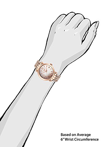 Swiss Legend Diamanti Diamonds Rose-Tone Steel White Dial Women's Quartz Watch 22388-RG-22