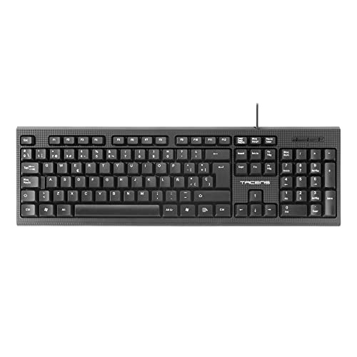 Tacens Anima AK0ES, Teclado Membrana Profesional, Optimizado, Layout Español