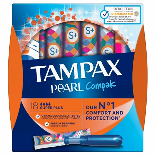 TAMPAX COMPAK PEARL 18 U. SUPER PLUS. PARAFARM