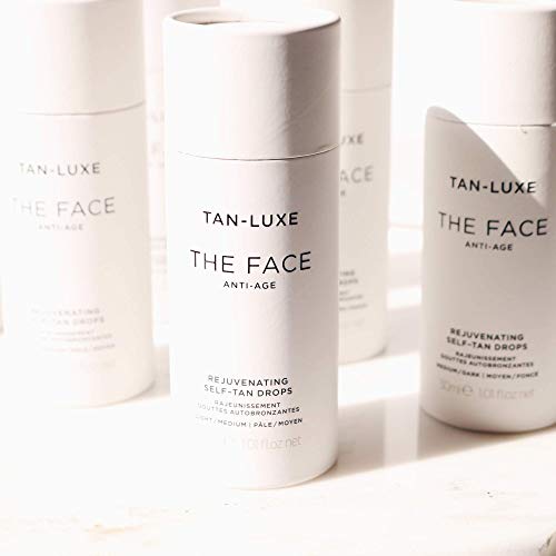 Tan-Luxe The Face Anti-Age Rejuvenating Self-Tan Serum Drops 30ml - Light/ Medium