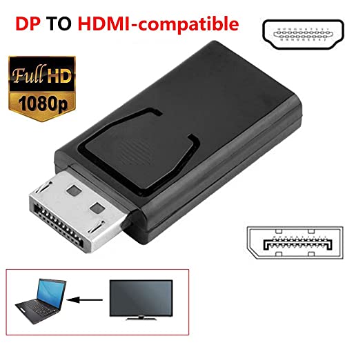 Tatoonly Conector de audio video del adaptador del cable del convertidor del puerto de la exhibición del DP del varón a HDMI para el uso de la PC de HDTV