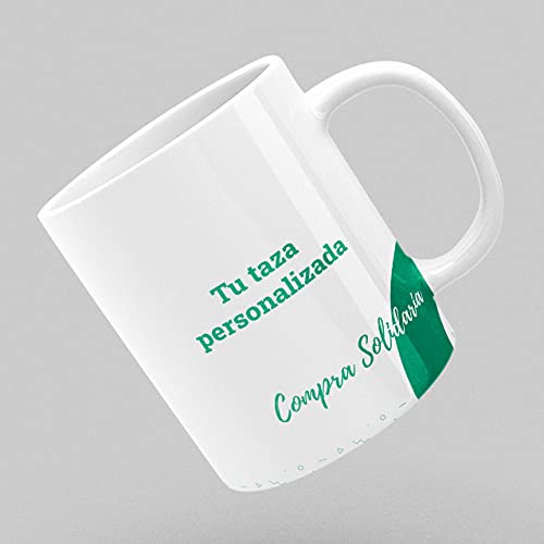 Tazas personalizadas con tu Foto y texto, Compra solidaria, Personaliza Tu taza con tu propio diseño, Personaliza tu taza con la imagen y el texto que más te guste