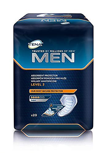 TENA - Toallita para incontinencia, nivel 3, para hombre
