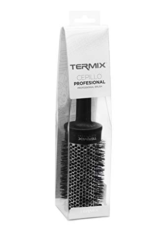 Termix GF3059 Profesional Ø43 - Cepillo de Pelo Térmico Redondo más Emblemático, con Tubo de Aluminio para Retener el Calor y Reducir el Tiempo de Secado, Negro