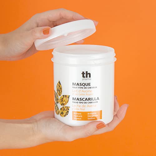 Thader Th Pharma - Mascarilla Leche de Avena y Jalea Real para Todo Tipo de Cabellos, 700 ml