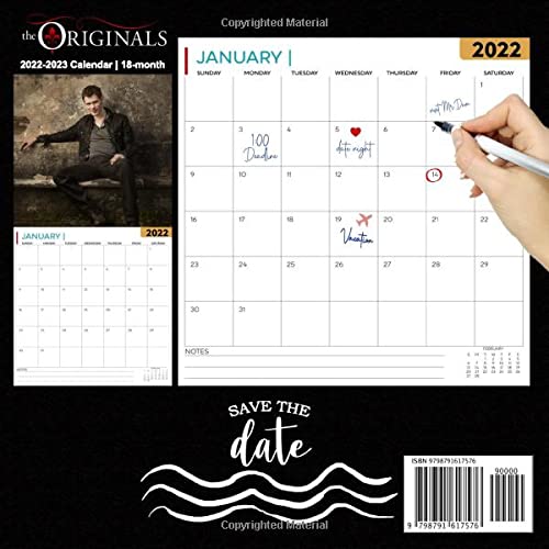 The Originals 2022 Calendar: OFFICIAL The Originals calendar 2022 Weekly & Monthly Planner with Notes Section for Alls The Originals Fans!-24 months - Movie tv series films calendar.32