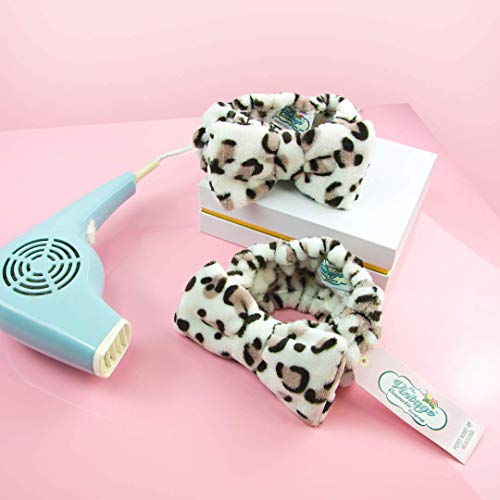 The Vintage Cosmetic Company, Peggy Make-up Vintage Headband Hold Back Hair Soft and Comfy Leopard Print