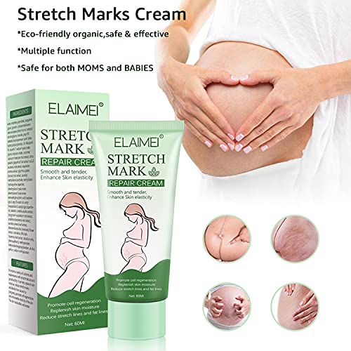 Thnkstaps Anti Stretch Mark Crema Antiestrías Crema para estrías Eliminar cicatrices del embarazo Tratamiento de las estrías Reparación de maternidad Eliminar estrías 60g