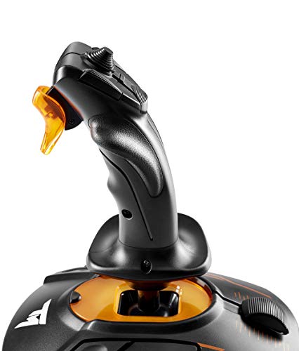 Thrustmaster T-16000M FC S, Joystick PC (4 Ejes + 16 Botones + Un Hat Switch Point Of View De 8 Direcciones), USB, Alámbrico, Windows, Tamaño Único, Negro/Naranja