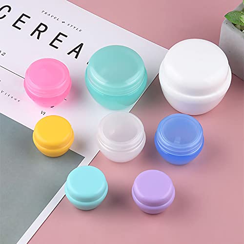 TIANZD 24 Pieza Transparente Envases Cosmética Plástico 30 ml Tarro de Cosmética de Plástico 30g con Inners Tapa Botella de Crema para Cremas Hidratantes Loción Ungüento