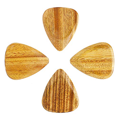 Timber Tones Picks TTEGT4 - Púa Madera Tonos Guitarras eléctricas (Estaño de 4)