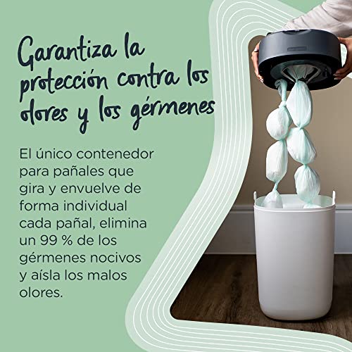 Tommee Tippee Recambios para Contenedor para Pañales Avanzado Twist and Click, Película Greenfilm Antibacteriana y Sostenible, Pack de 6