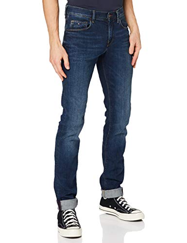 Tommy Hilfiger Core Denton Straight Jean, Vaqueros para Hombre, Azul (New Dark Stone 919), W28/L30