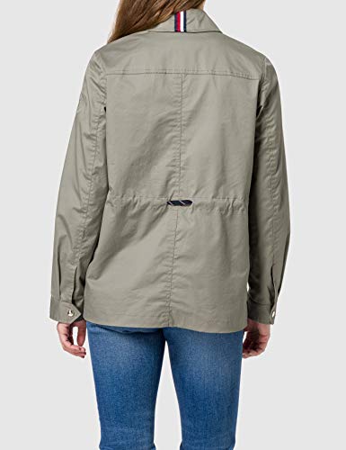 Tommy Hilfiger Cotton Blend Field Jacket Chaqueta, Dark Shale, XXL para Mujer