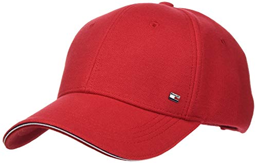 Tommy Hilfiger Elevated Corporate Cap Gorro/Sombrero, Primary Red, Taille Unique para Hombre