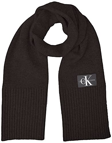 Tommy Hilfiger J Basic Men Knitted Scarf Bufanda, Negro (Black BAE), One Size para Hombre