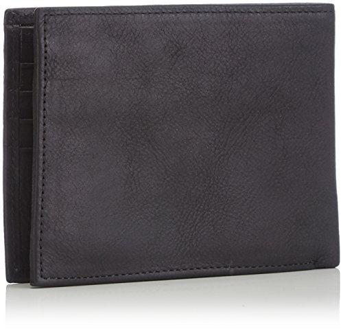 Tommy Hilfiger Johnson CC and Coin Pocket, Cartera para Hombre, Black, OS