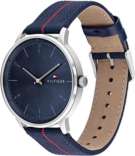 Tommy Hilfiger Reloj Cosa análoga para de los Hombres de Cuarzo con Correa en Nailon 1791844