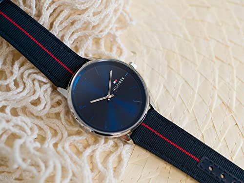 Tommy Hilfiger Reloj Cosa análoga para de los Hombres de Cuarzo con Correa en Nailon 1791844