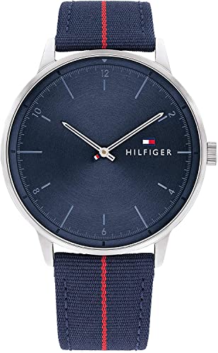 Tommy Hilfiger Reloj Cosa análoga para de los Hombres de Cuarzo con Correa en Nailon 1791844