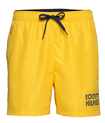 Tommy Hilfiger SF Medium Drawstring Bañador, Bold Yellow, M para Hombre