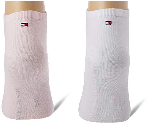 Tommy Hilfiger Women's Sneaker-Trainer Socks (2 Pack) Calcetines, Rosa Combo, 39-42 para Mujer