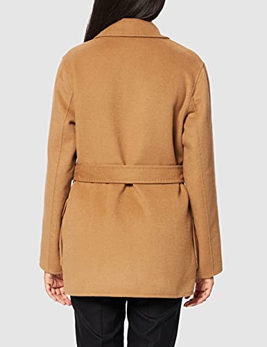 Tommy Hilfiger Wool Blend Df Hip LengTH Coat, Abrigo de Lana para Mujer, Marrón (Countryside Khaki), 38