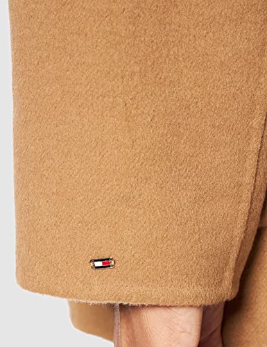 Tommy Hilfiger Wool Blend Df Hip LengTH Coat, Abrigo de Lana para Mujer, Marrón (Countryside Khaki), 38