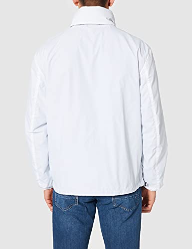 Tommy Jeans TJM-Chaqueta de Nailon Chamarra de Plumas, White, L para Hombre