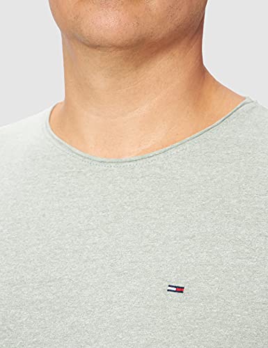 Tommy Jeans TJM Essential Heather tee PC Camiseta, Espuma del Mar, L para Hombre