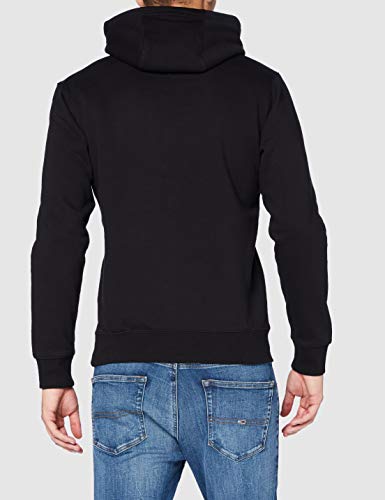 Tommy Jeans TJM Regular Fleece Hoodie Sudadera, Negro, L para Hombre