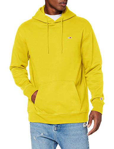 Tommy Jeans TJM Tommy Classics Hoodie Sudadera, Valley Yellow, M para Hombre