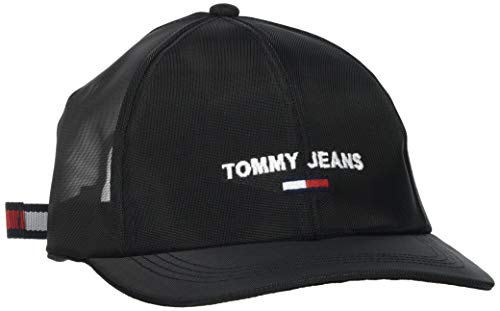 Tommy Jeans TJW Sport Cap Gorro/Sombrero, Black Mesh, Talla única para Mujer